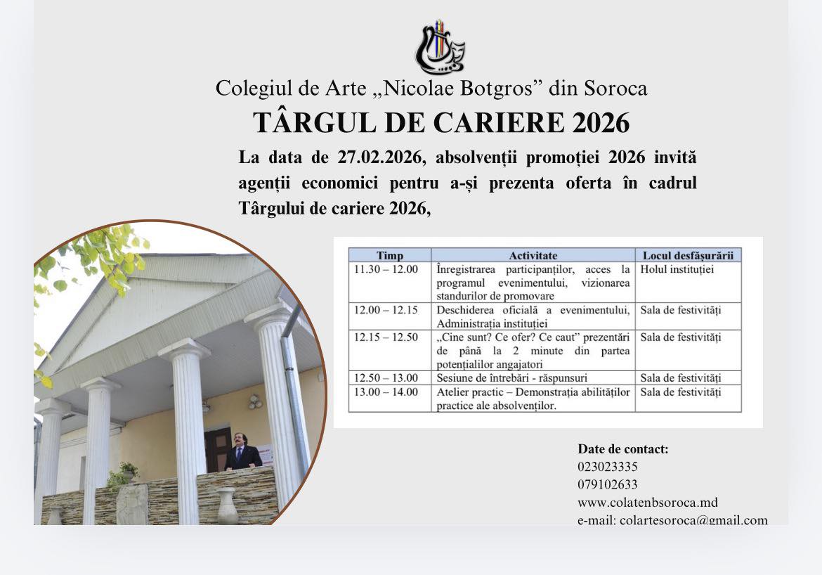 Târgul de cariere 2026 – un pas sigur spre viitorul profesional